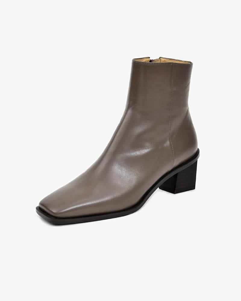 Karlo Ankle Boots Khaki-Gray